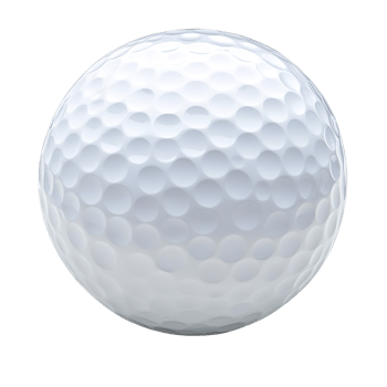 Golf ball isolated on transparent background png