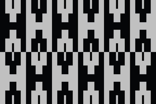 A black and white pattern with squares vector