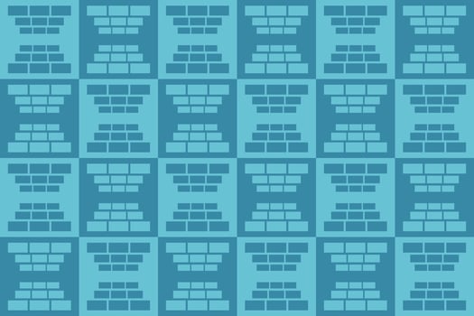 A blue and white pattern with rectangles on it vector
