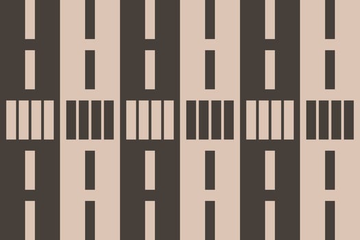 A pattern of black and brown stripes on a beige background vector