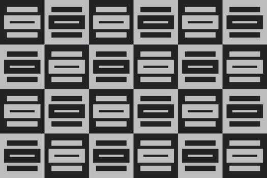 Black and gray pattern with rectangles vector