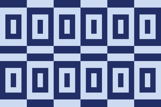 A blue and light blue checkered geometric pattern vector