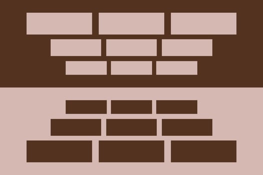 A brick wall with a brick on top of it vector