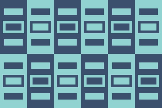 Blue and green pattern with squares vector