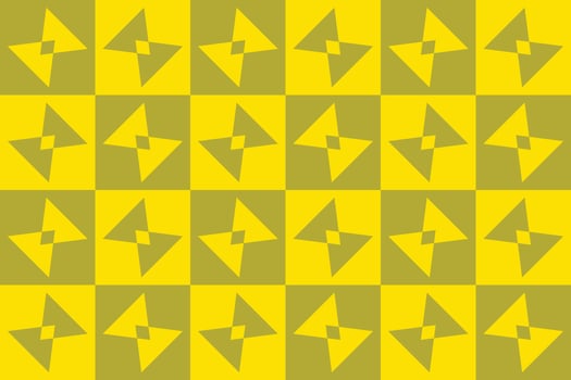 Yellow and green geometric pattern vector