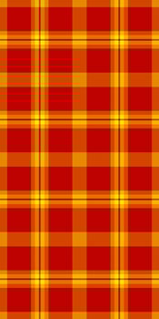 Vibrant red and gold plaid pattern. Perfect for autumnal designs, textiles, or backgrounds. This bold, geometric texture evokes warmth and energy. vector