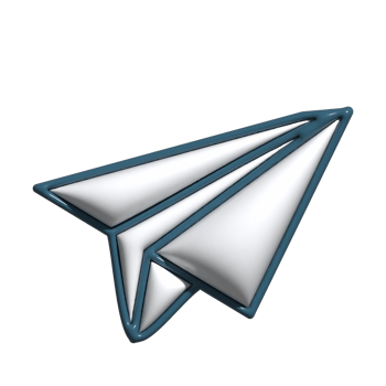 3D Cartoon Paper Plane Flight Icons png