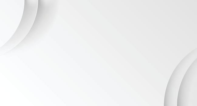 Minimalist White Background with Circular Gradient Design Elements vector