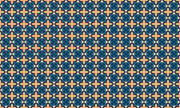 Elegant Islamic tile design with central navy panel, perfect for texture background templates vector