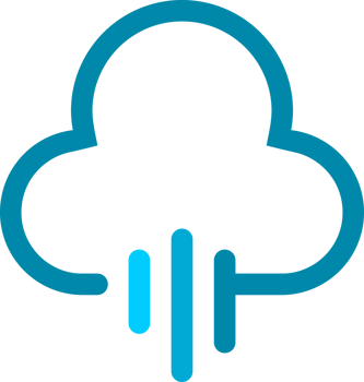 Blue line cloud rain png