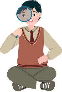 Handsome Korean Student with Glasses png