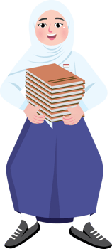Junior High School Student Carrying Books png
