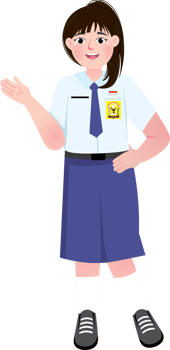 Confident Middle School Girl with Backpack Ready for Class png