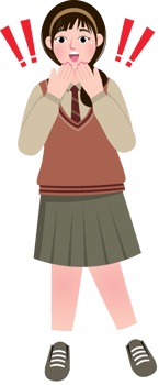 Charming Korean Schoolgirl Amazed png