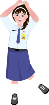 Junior High School Girl Making Korean Finger Heart Gesture png