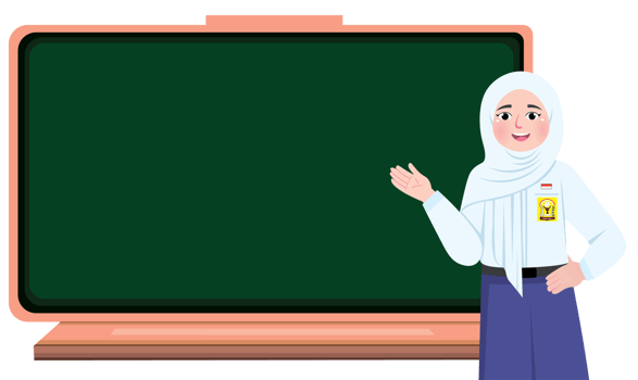 Hijab Girl Explaining Lesson on Classroom Whiteboard at Junior High School png