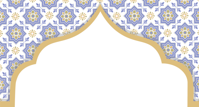Beautiful Islamic Decorative Border for Holy Month and Sacred Days png