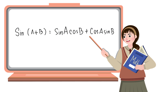 Korean Schoolgirl Explaining Math Formula on Board png