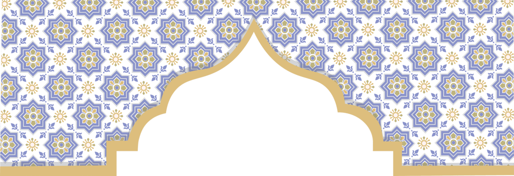 Islamic Frame Decoration with Moroccan Pattern for Eid Celebration png