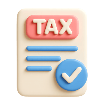 Approved tax filing concept with check mark icon representing tax return or confirmation png