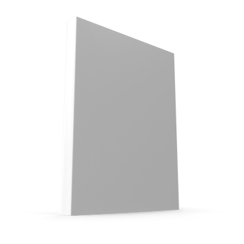 Blank vertical book template on transparent background , png