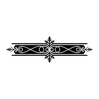 Elegant Black and White- Decorative Border Element vector