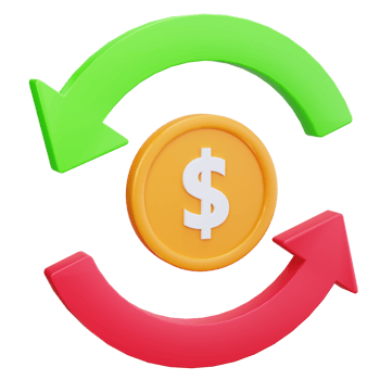 3D Icon Profit Exchange Cycle png