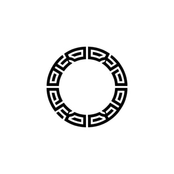 Geometric Circle Pattern, Minimalist for Logos Branding vector