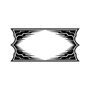 Decorative Black Frame - Minimalist , Blank Space vector