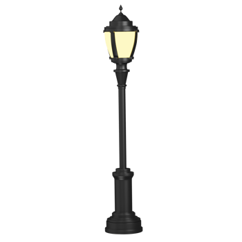 3d render city Street Lamp icon png