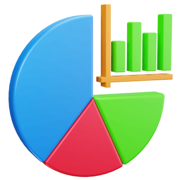 3D Icon Analytics Pie Insight png