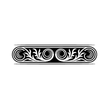 Elegant Ornament Swirls and Flourishes, Decorative Border vector