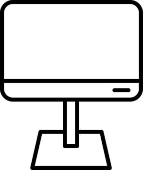 Wide Screen LED Monitor vector