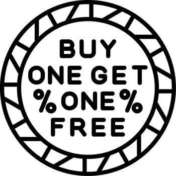 Buy One Get Free vector