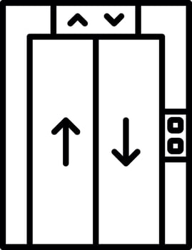 Vertical Transport Elevator vector