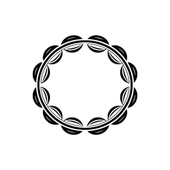 Minimalist Black White Circle Element vector