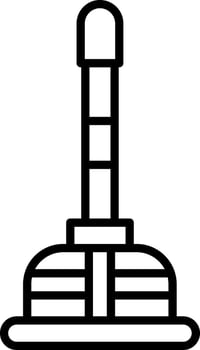 Heavy Duty Rubber Plunger vector