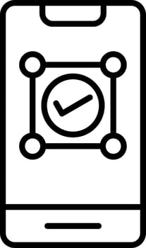 Mobile First Design Icon vector