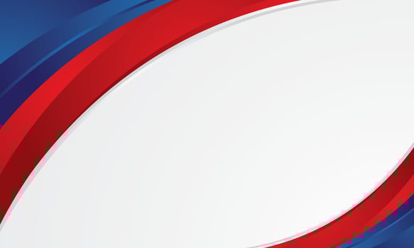 Blue and red banner background template vector