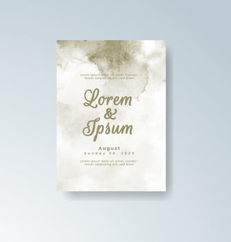 Elegant floral watercolor design for wedding invite. vector