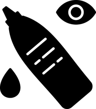 Anti Wrinkle Eye Cream Glyph vector