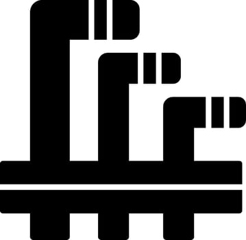 Hex Key Wrench Glyph vector