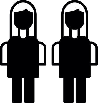 Public Restroom Facility Glyph vector