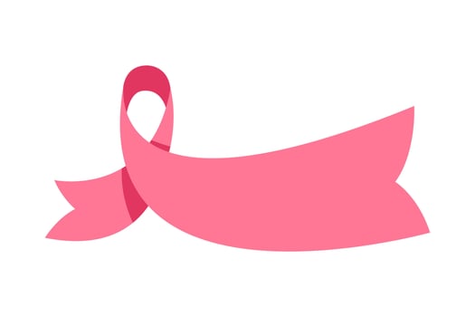 Pink big Ribbon for Breast Cancer Awareness vector