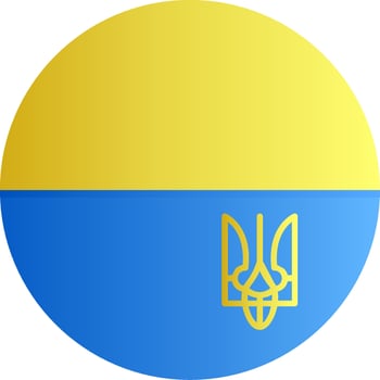 Flag of Ukraine Gradient vector