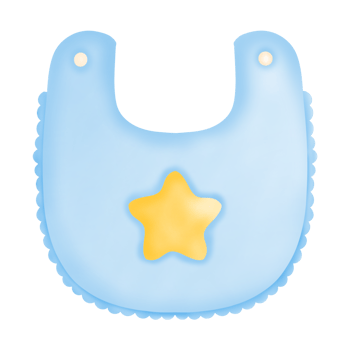 Blue baby apron watercolor png