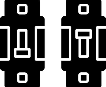 Resettable Circuit Breaker Glyph vector