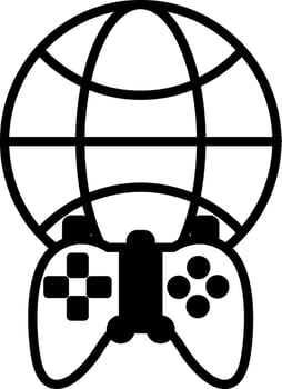 Narrative Game Storyline Glyph vector