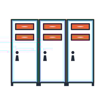 Locker room icon image on white background vector