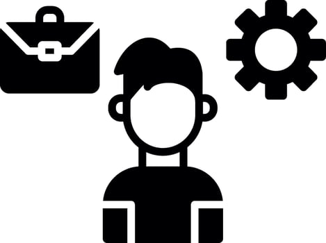 Proven Stress Management Strategy Glyph vector